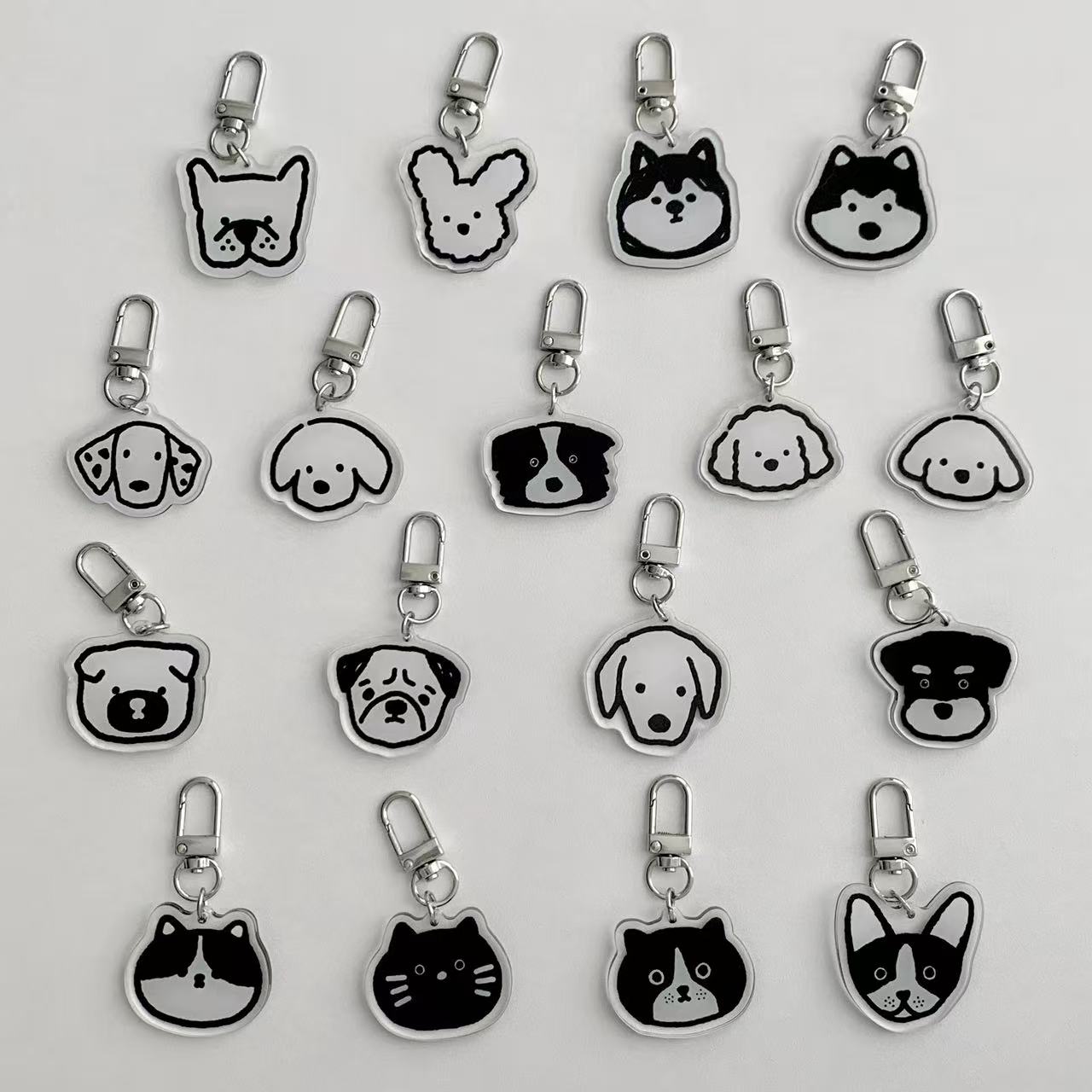 Cute Pup Keychain