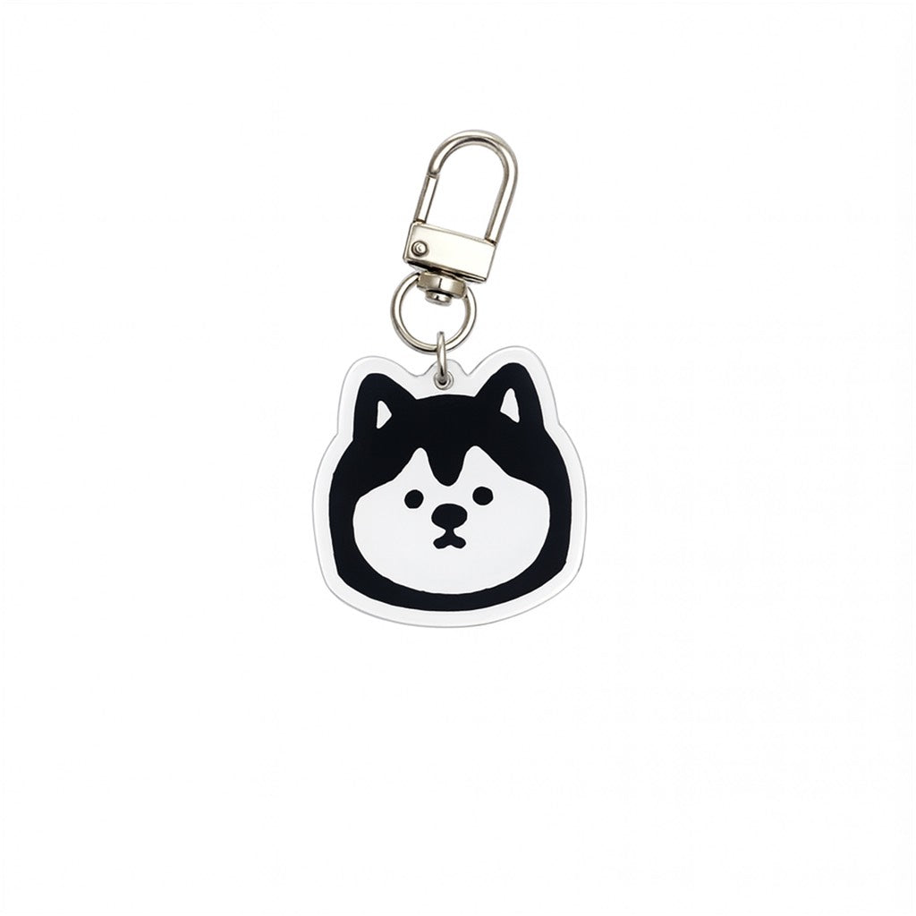 Husky / Shiba Inspired Dog Keychain