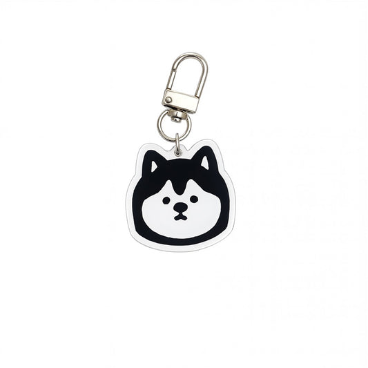 Husky / Shiba Inspired Dog Keychain