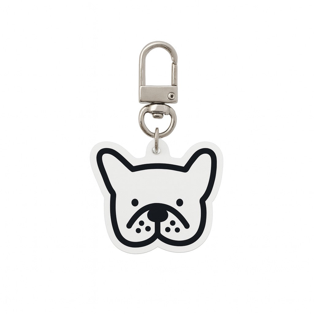 Pug / Bulldog Keychain – Cute Squishy Face Charm