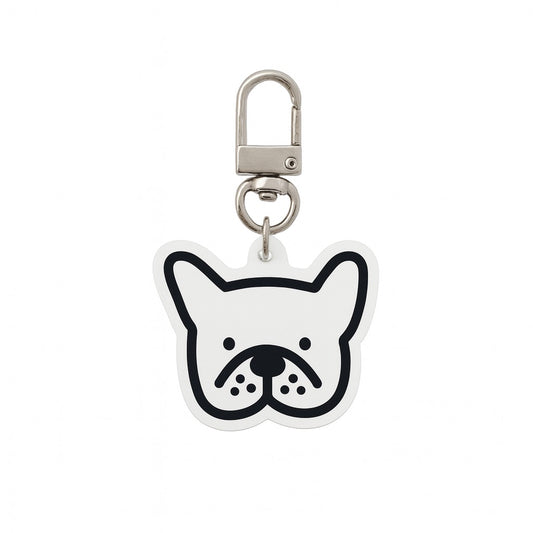 Pug / Bulldog Keychain – Cute Squishy Face Charm