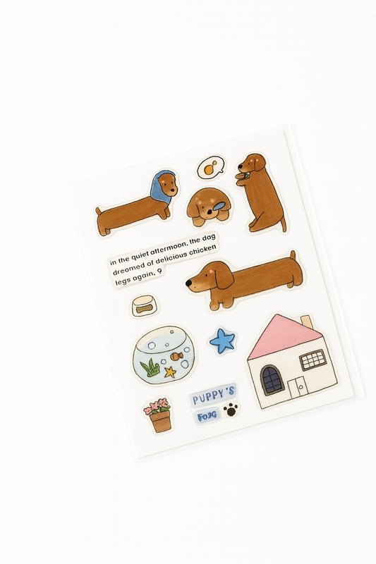 Dachshund Sticker Pack – Cute Puppy’s Home Stickers