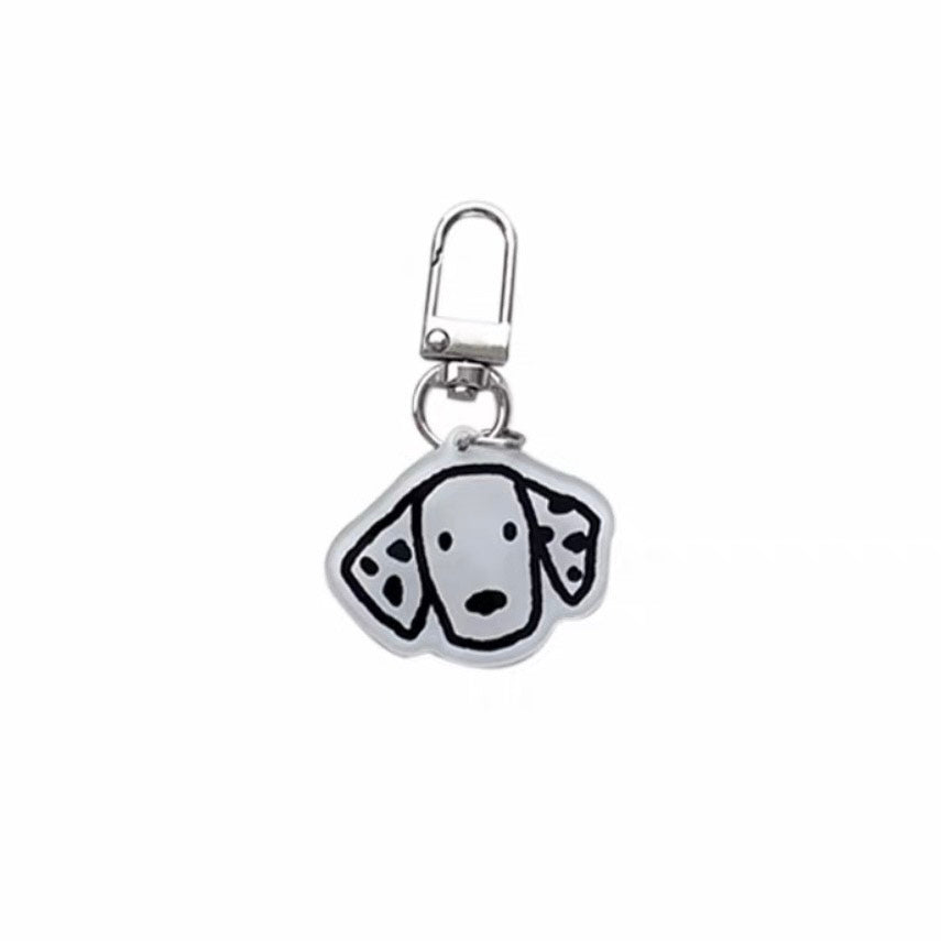 Spotted Puppy Keychain – Dalmatian Inspired Cute Charm