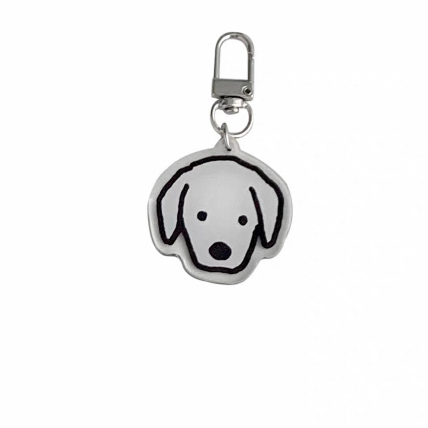 Golden Retriever Keychain – Gentle Pup Acrylic Charm