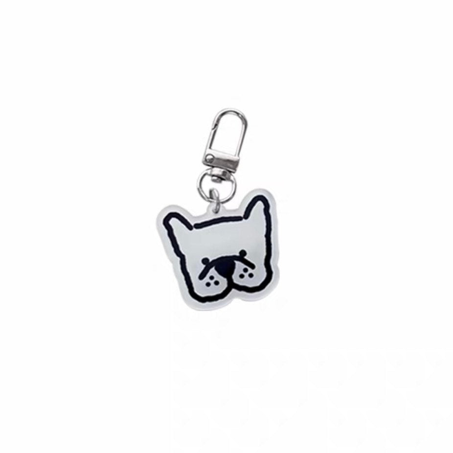 Pug / Bulldog Keychain – Cute Squishy Face Charm