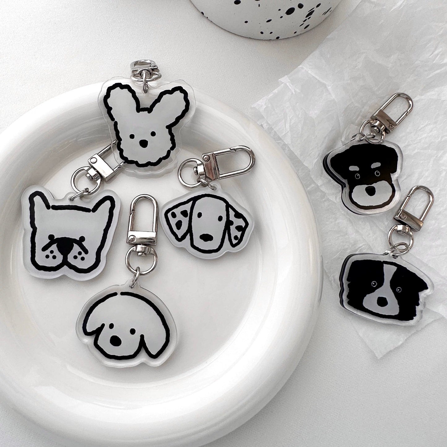 Cute Pup Keychain